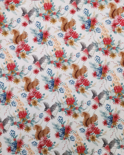 Woodland Christmas shortie harem romper-Made to order