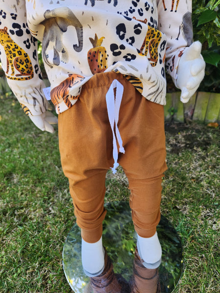Cinnamon slim harems- Made to order