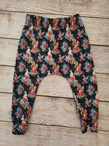 Festive Bunnies on Navy Slim Harems