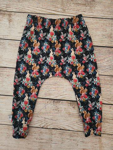 Festive Bunnies on Navy Slim Harems