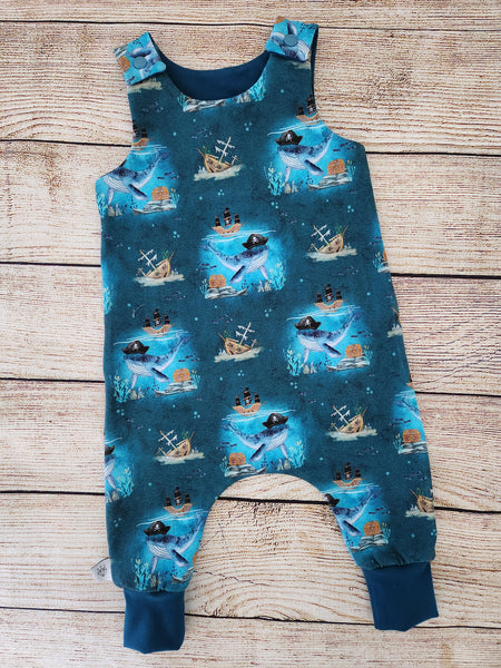 Pirate Whales Romper-Pre Order