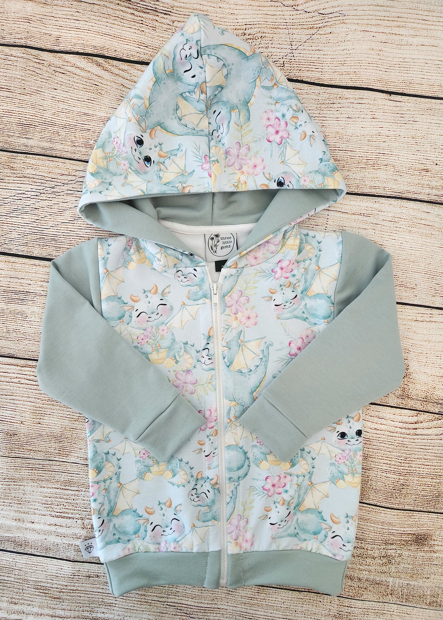 Dragon Zipped Hoodie-Made to order