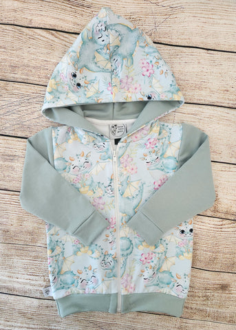 Dragon Zipped Hoodie-Made to order