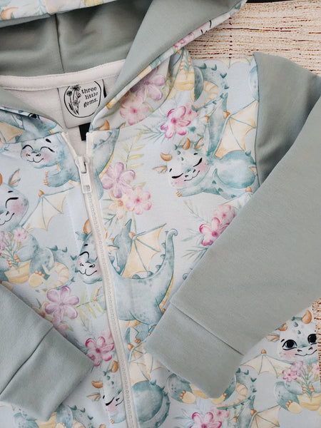 Dragon Zipped Hoodie-Made to order
