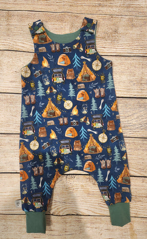 'Lets go Camping' Harem Romper-Pre Order