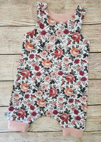 Tilly Floral Shortie Harem Romper-Size 1
