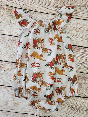 Christmas Woodland Seaside Romper