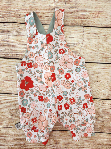 Eve Floral Overalls-Pre Order