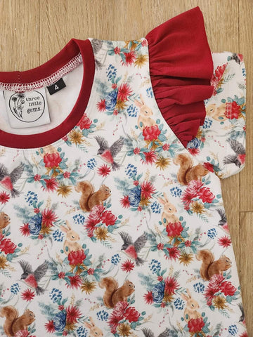 Woodland Christmas Tee- Made to order