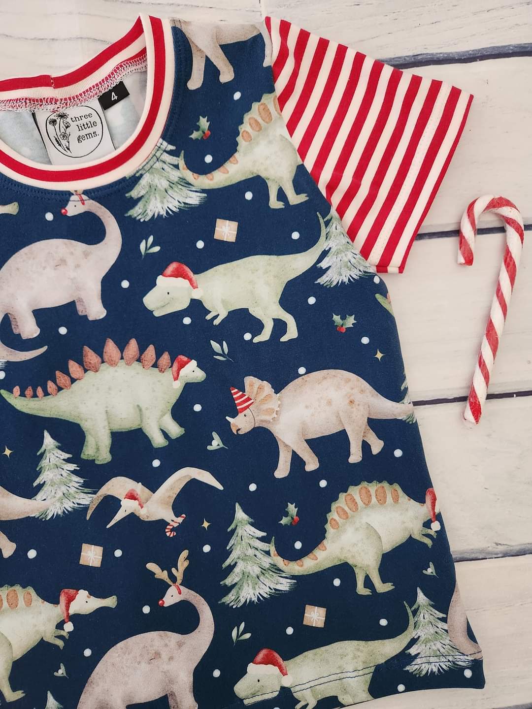 Christmas Dinosaurs Tee- Pre Order