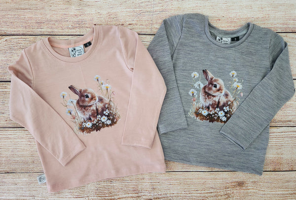 Pink Merino Bunny Tee-Pre Order