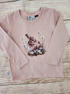 Pink Merino Bunny Tee-Pre Order