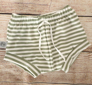Green Striped Shorties