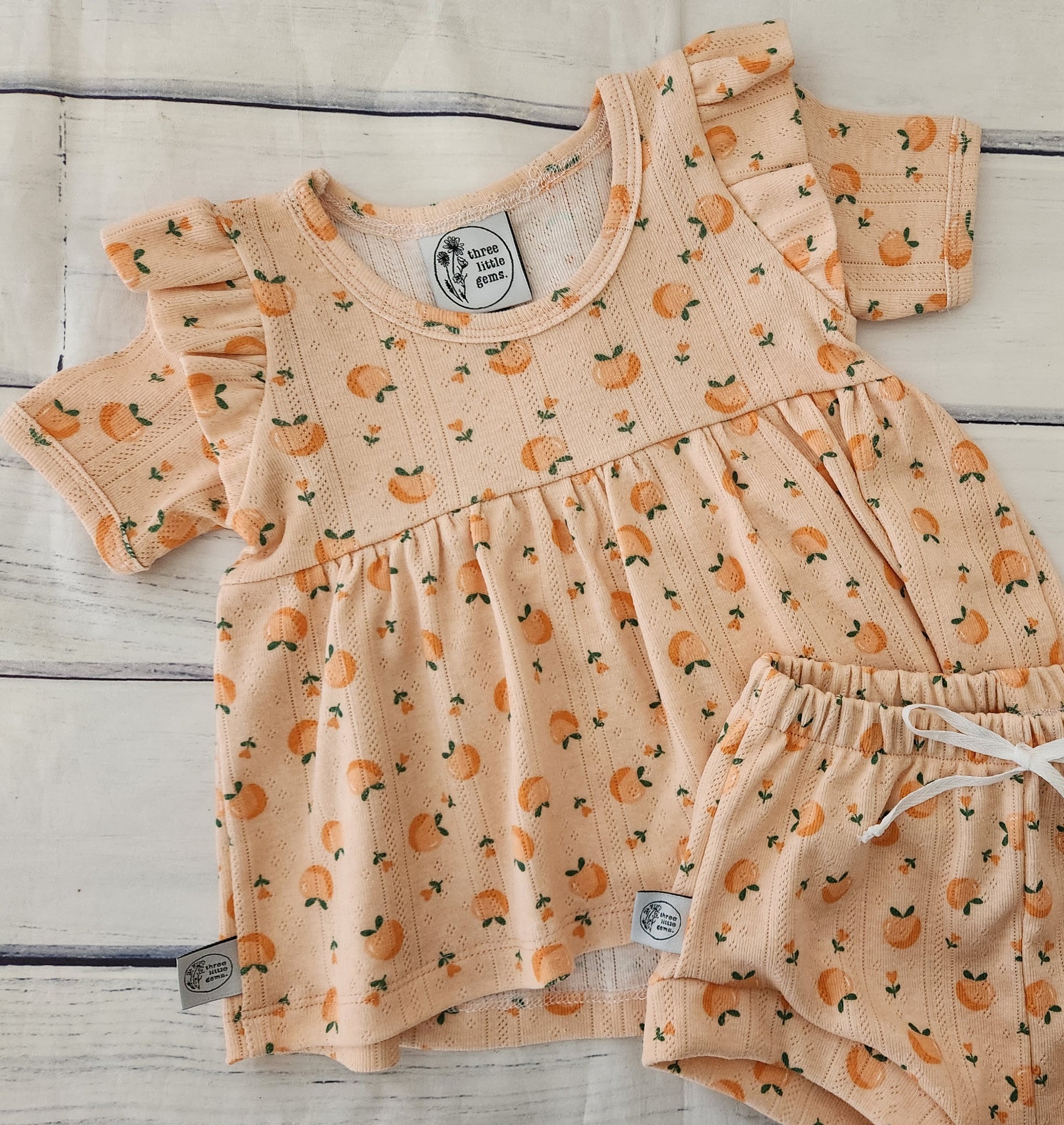 Peaches Peplum top- Pre Order