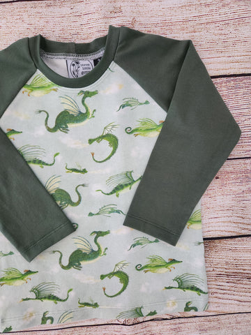 Flight of Dragons Raglan Tee- Pre Order