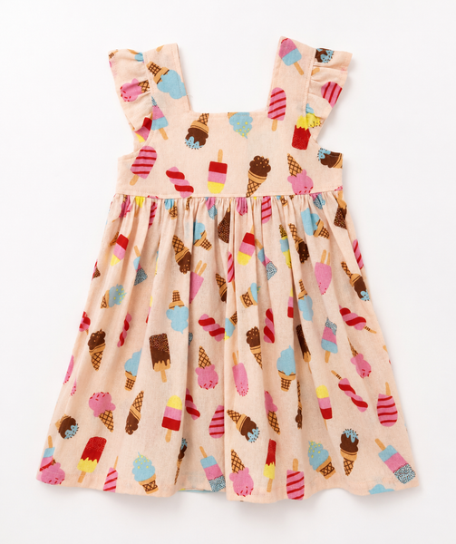 Trixie Dress- Ice Blocks -Size 3