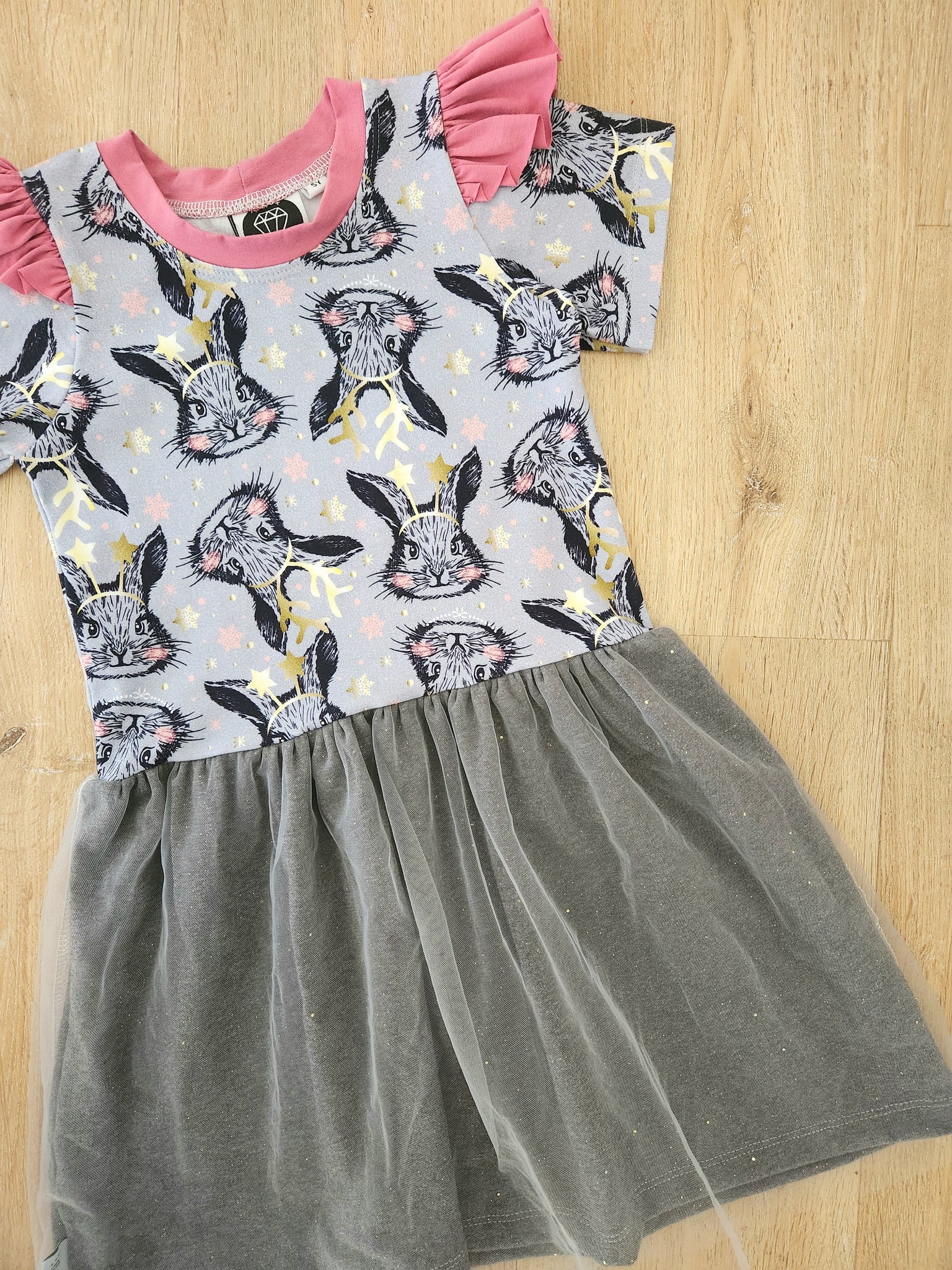 Bunny Christmas party dress- Made to order