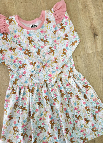 Bambi Flutter Dress-Pre Order