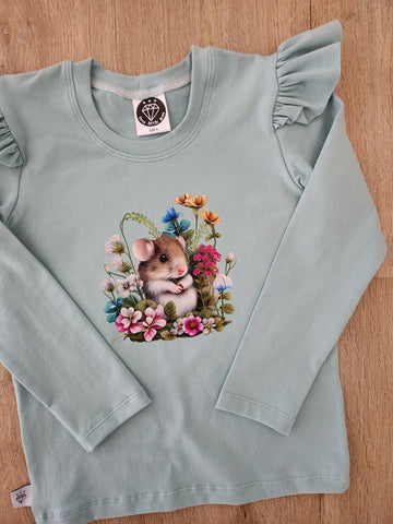 Little Mouse Flutter tee-Pre order