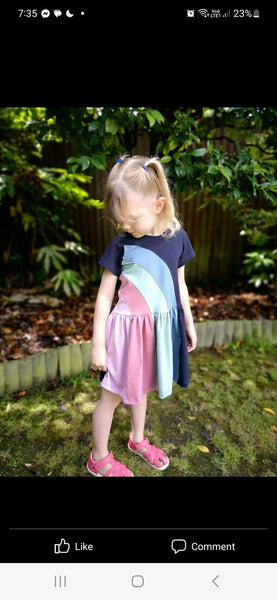 Rainbow Falls dress- Made to order